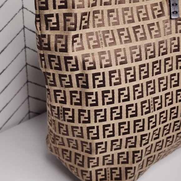✨ Fendi Zucchino Canvas Roll Tote Bag main image 8